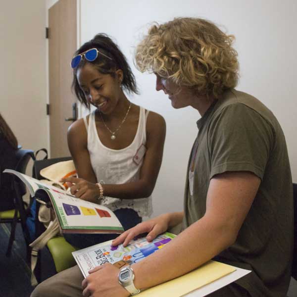 Santa Rosa Village Study Room - Students Studying