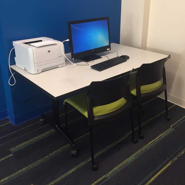 Santa Rosa Study Room - Computer & Printer