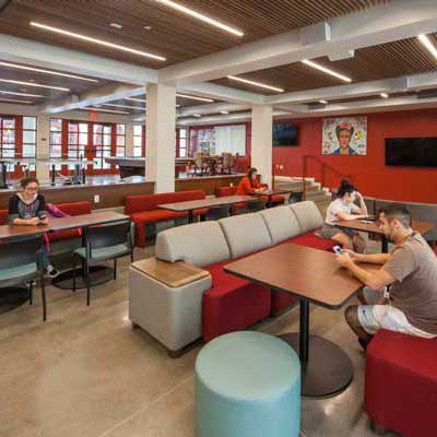 Students sitting in Santa Rosa Village Community Room