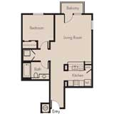 One-Bedroom Floor-Plan 2