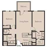 Two-Bedroom Floor-Plan 2