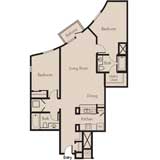 Two-Bedroom Floor-Plan 3