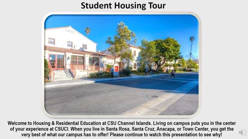 student housing tour