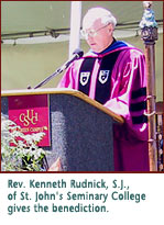 Rev Rudnick gives benediction