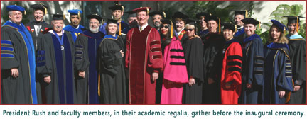 Staff in robes