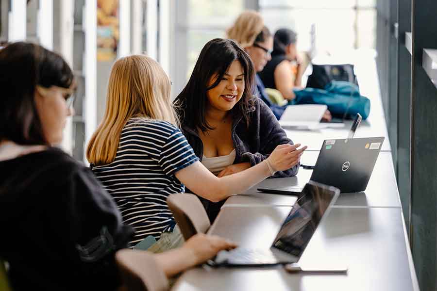 tutor helping student