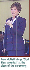 Fran McNeil sings God Bless America