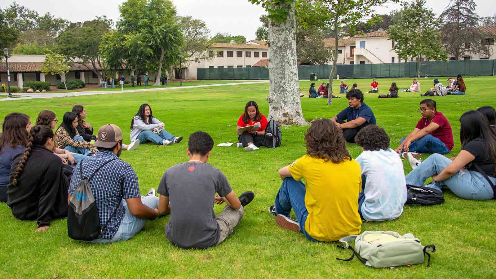 Students sitting together