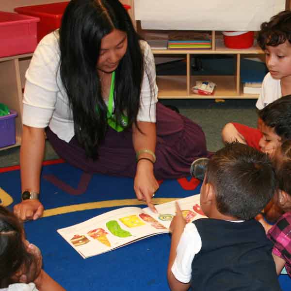 Student teachers and children learn through training modules