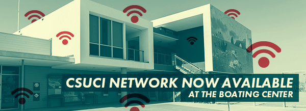 CSUCI Network available at the Boating Center