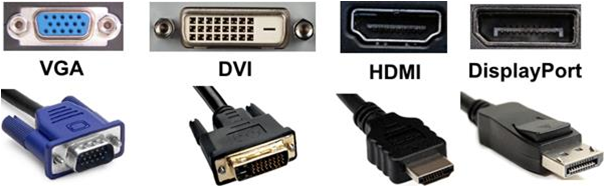 Common display cables.