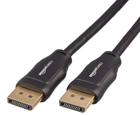DisplayPort to DisplayPort cable. 