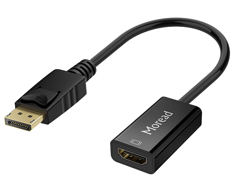 DisplayPort to HDMI adapter.