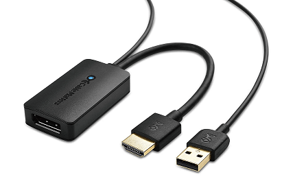 HDMI to DisplayPort adapter. 