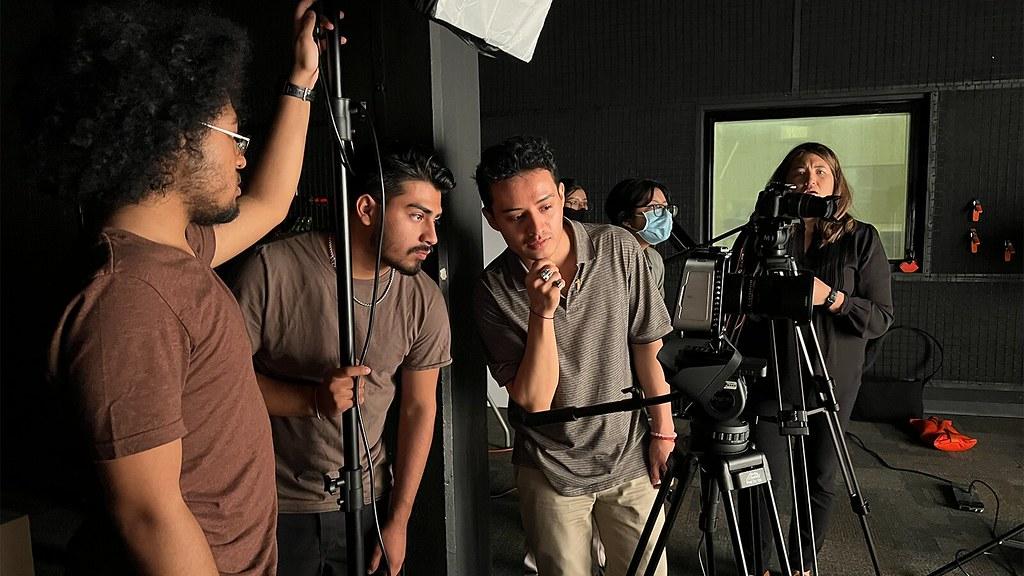 Video Production Students in Class