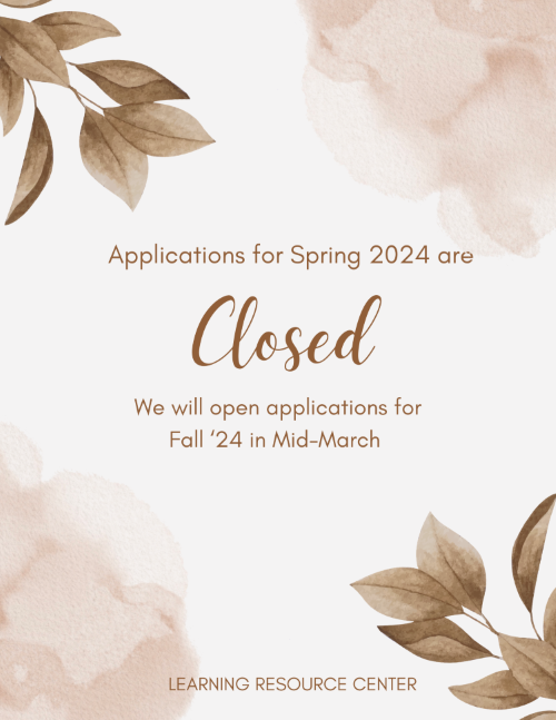 Spring 24 Applications Closed