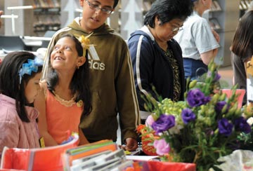 Young Author's Fair attendees