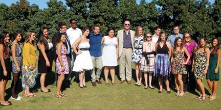 CI Students with President Richard R. Rush