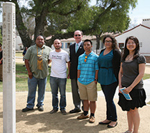 Peace Pole dedication participants