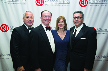 President Rush with Title Sponsor, Rabobank. From left: Augie Martinez, President Rush, Carole Davis, Lawrence Velasquez