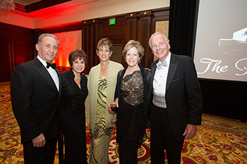 From left: Sponsors Peter and Karen Wollons, Margie Cochrane (VC Star), Elise and Bill Kearney