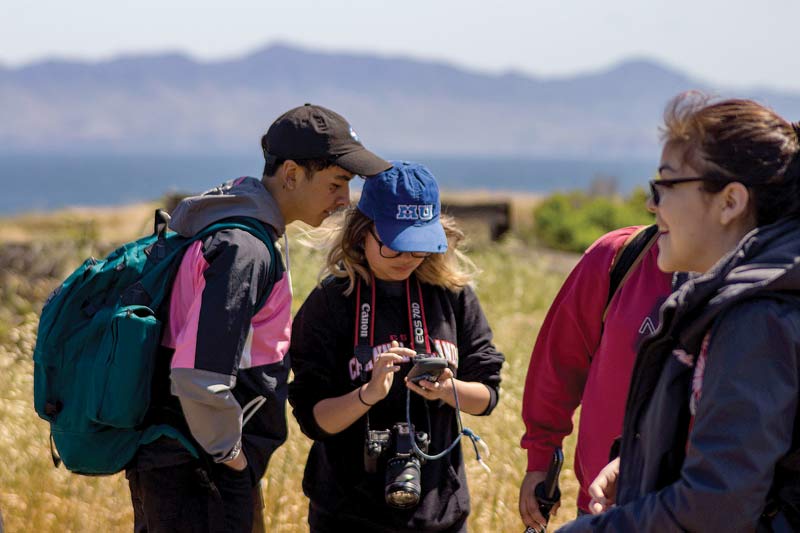 SURF students check their equipment at Santa Rosa Island