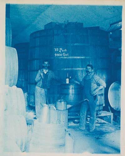 Bottling Port, Fair Oaks Rancho Photographs, Altadena, CA. Circa 1885. photCL 6; Vineyard of the Mission San Gabriel Map, San Gabriel, California, April 6, 1865. SR_Box_26(11).05. Courtesy of The Huntington Library, San Marino, California.