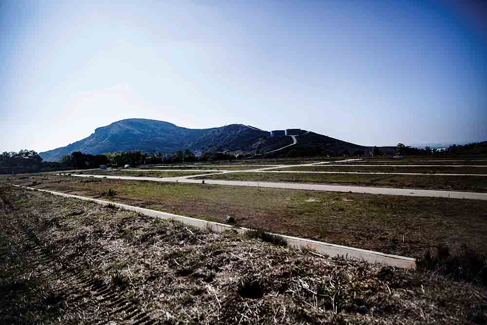 LEft Plots and roads are mapped out on the land of the new phase of University Glen