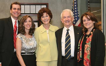 Handel Evans and family