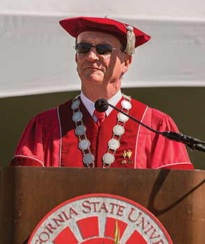 President Rush at Commencement 2014