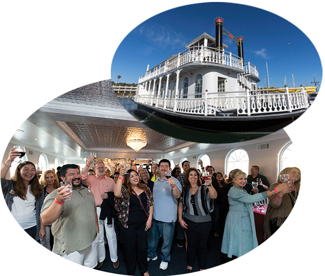 Alumni & Friends on the Scarlett Belle riverboat