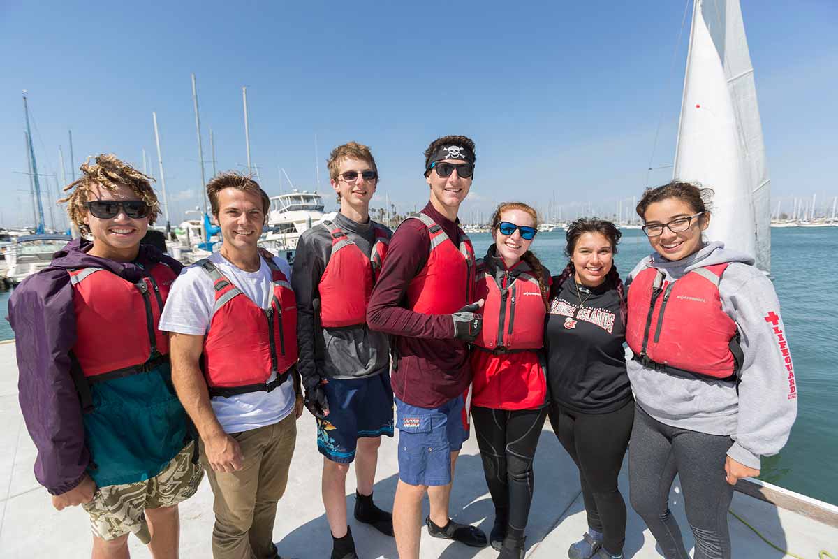 CI student instructors at the Channel Islands Boating Center.