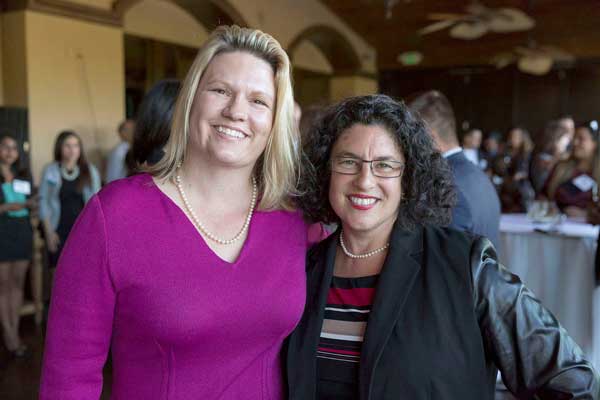 President Beck and Helene Schneider