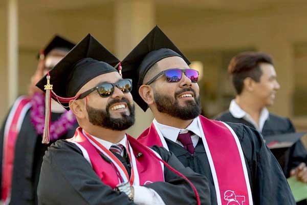 The future is bright for these shade-wearing students.