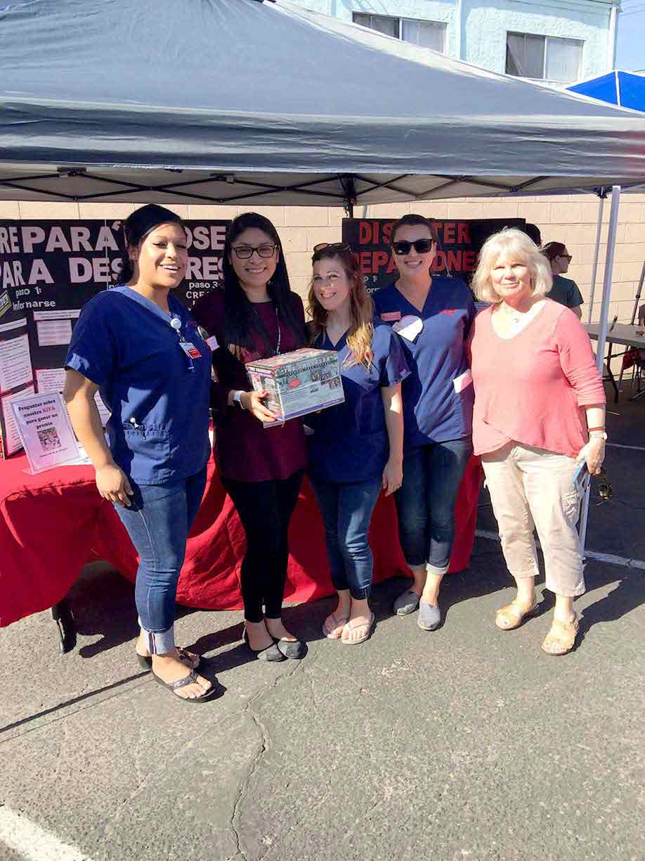 CSUCI nurses with Karen Jensen (right)