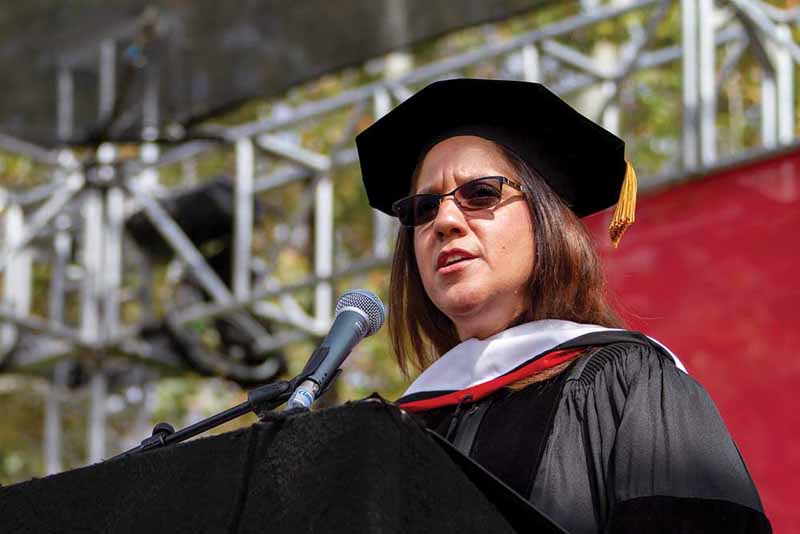 Judge Michele Castillo received an honorary doctorate.