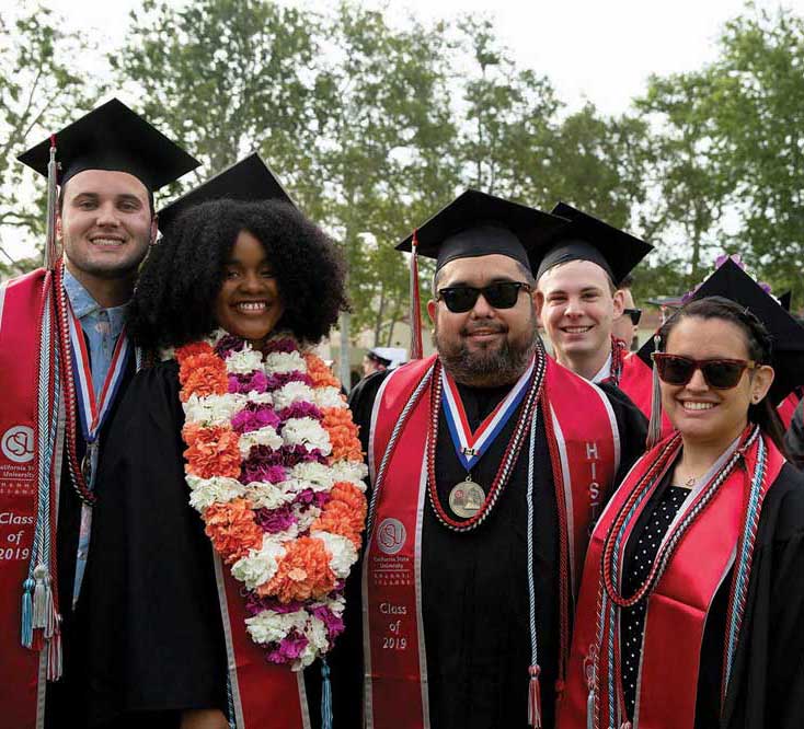 A group of 2019 CSUCI graduates