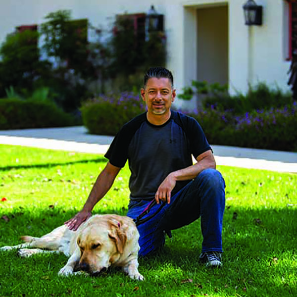 Jerry Garcia and Doc, the CSUCI campus therapy dog