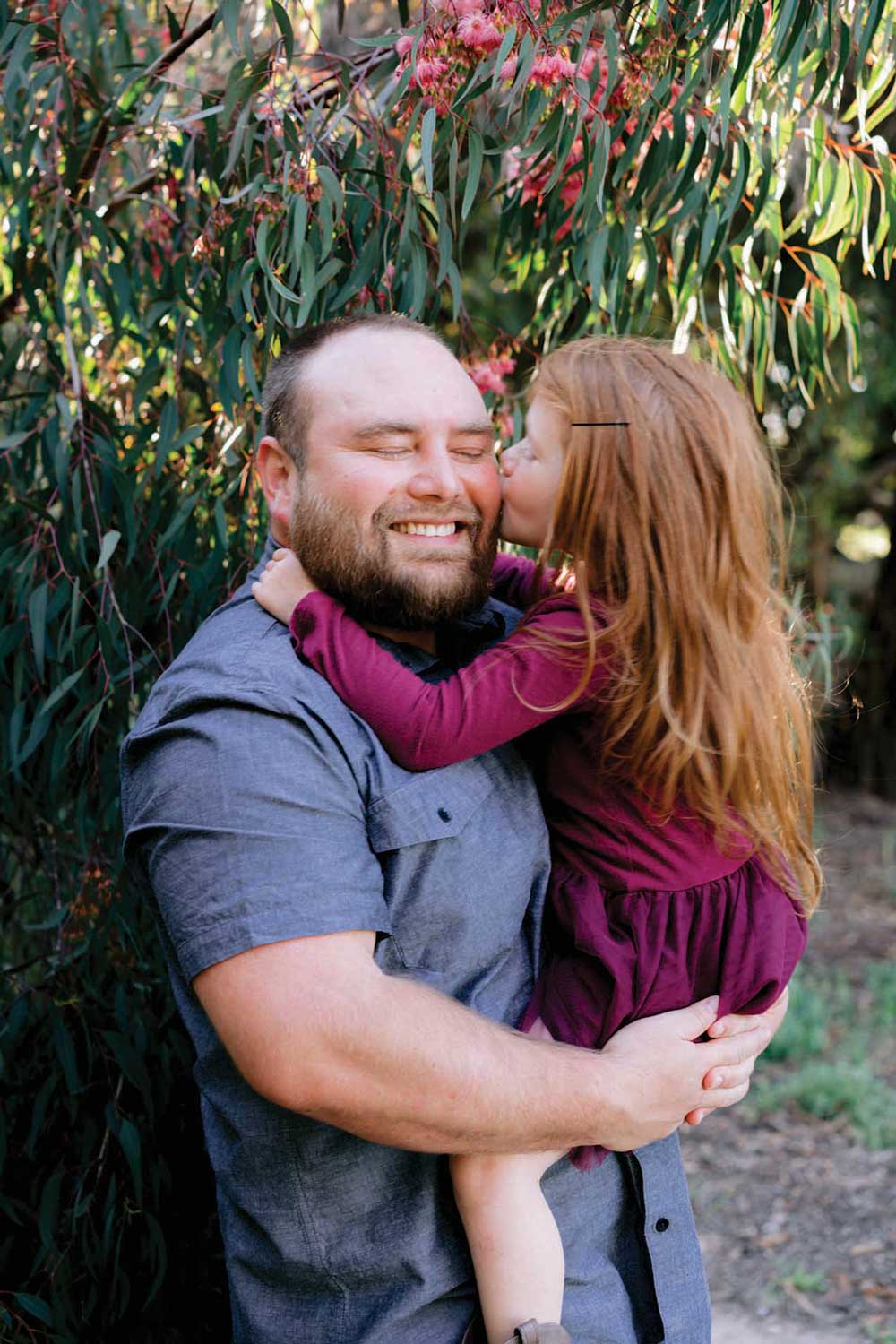 Kenneth Wiseman and his daughter