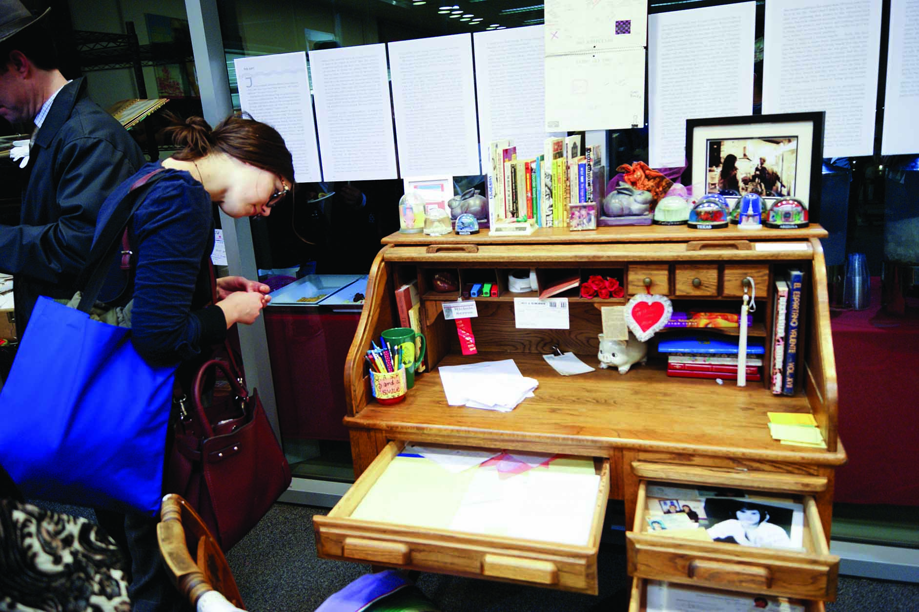 The author’s beloved writing desk