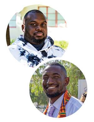 Above top Alumnus Jeffery Alexander, ’09 B.A. Communication. Above right Alumnus Jeremy Booker, ’10 B.A. Communication.