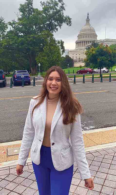 Lyzette Cornejo spent time in Washington, D.C., as an intern and found her voice as an advocate for those lacking representation and power.