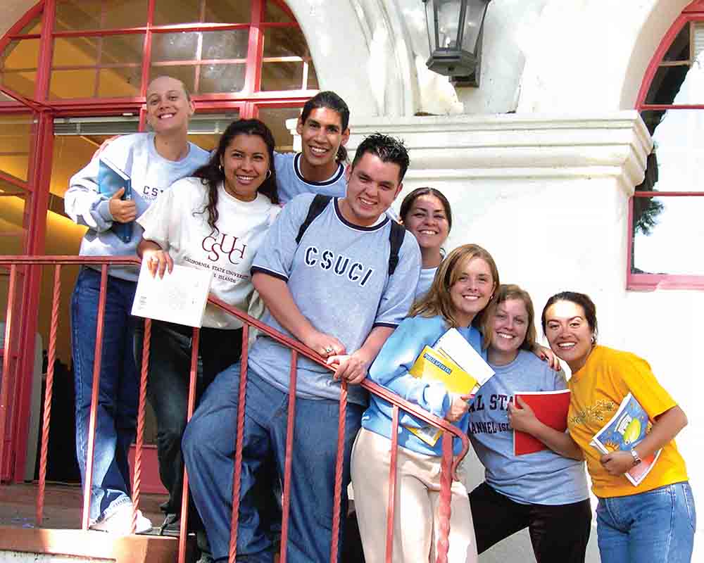 Students and staff formed a tight-knit community in 2002.