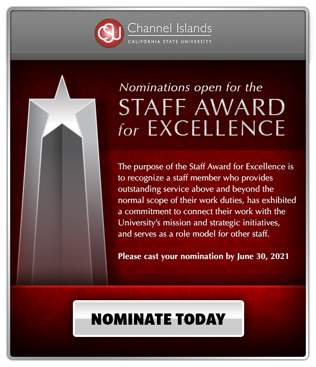 Nominations open for the Staff Award for Excellence