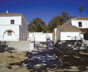 An outside view of the new dining area at csuci