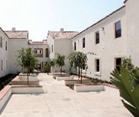 The newly constructed santa cruz village student housing