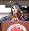 members of inaugural freshman class give speeches