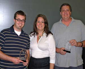 csuci students holding awards earned at media arts festival 2006
