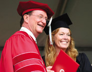 President Richard R. Rush with Debra-lee Sawyer