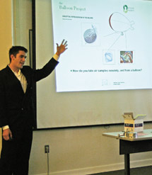 CSUCI student Kosta Grammatis explains his project